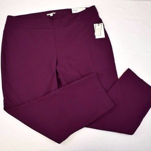 Dana Buchman 3x Pants Pull-On Slim Straight NEW